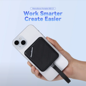 Портативный твердотельный диск KingSpec Magnetic 2T USB C 3.1 Gen2 для iPhone 15 16 Pro ProRes MacBook PC