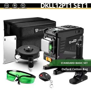 12-линейный лазерный уровень DEKO DKLL12PT1  зеленый (доставка из Китая)