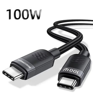 Кабель Rocoren 100W USB Type-C 1 метр