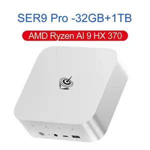 Мини-ПК Beelink SER9 Pro Ryzen AI 9 HX 370/LPDDR5X 32 ГБ (8000 МГц)/1 ТБ/Win 11 (из-за рубежа)