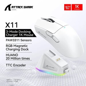 Беспроводная игровая мышь Attack Shark X11 RGB