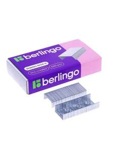 Скобы для степлера №24/6 Berlingo, оцинкованные, 1000 шт. (с Озон картой)