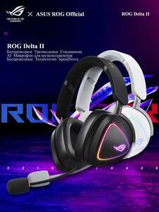 Наушники беспроводные с микрофоном ASUS ROG DELTA 2, Bluetooth, 3.5 мм (с картой OZON)