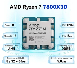 Процессор AMD Ryzen 7 7800X3D (с ВБ кошельком и пошлиной)