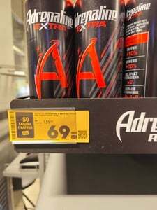 [Коломна] Напиток энергетический ADRENALINE Rush Extra тонизирующий, 0.449л 