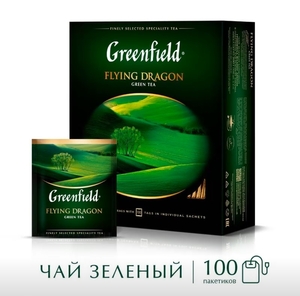 Чай Greenfield "Flying Dragon", зеленый, 100пак
