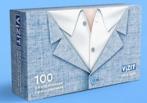 Презервативы VIZIT ультратонкие, 100 штук (с картой OZON)