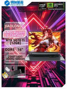 Игровой ноутбук Jiaolong 16Pro, 16" AMD R9-7845HX, 5070TI, 32 ГБ, SSD 2048 ГБ (цена с пошлиной)