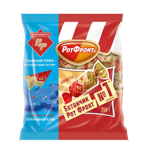 Батончики РОТ ФРОНТ классические, 250 гр (с ВБ кошельком)