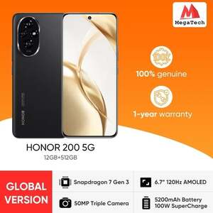 Смартфон Honor 200 8/256ГБ глобальный (Из-за рубежа + мелкая пошлина + скидка в корзине, 12/256ГБ, 12/512ГБ)