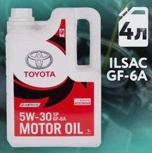 Масло моторное Toyota 5w-30 SP GF-6A, 4 л (с картой OZON)