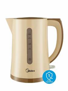 Чайник электрический Midea MK-8091, 2200 Вт, 1.7 л, индикатор уровня воды, автоотключение