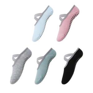 Носки противоскользящие для йоги, фитнеса и пилатеса BY SPORT, р-ры 35-39, 5 цветов