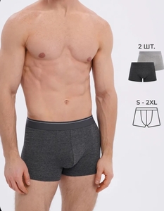 Трусы боксеры ТВОЕ, 2шт, 95% хлопок, 5% эластан (с картой OZON)