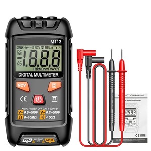 Интеллектуальный цифровой мультиметр M113, NCV, вольтметр переменного / постоянного тока (поставляется без батареи, с картой OZON, из-за рубежа)