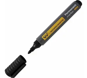 Перманентный маркер WORKMATE 14-1578 p-11, чёрный, пулевидный, 2-4 мм 