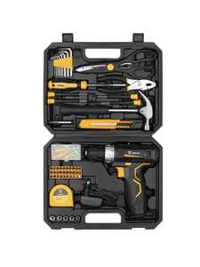 ДРЕЛЬ-ШУРУПОВЕРТ DEKO + 104 ПРЕДМЕТА